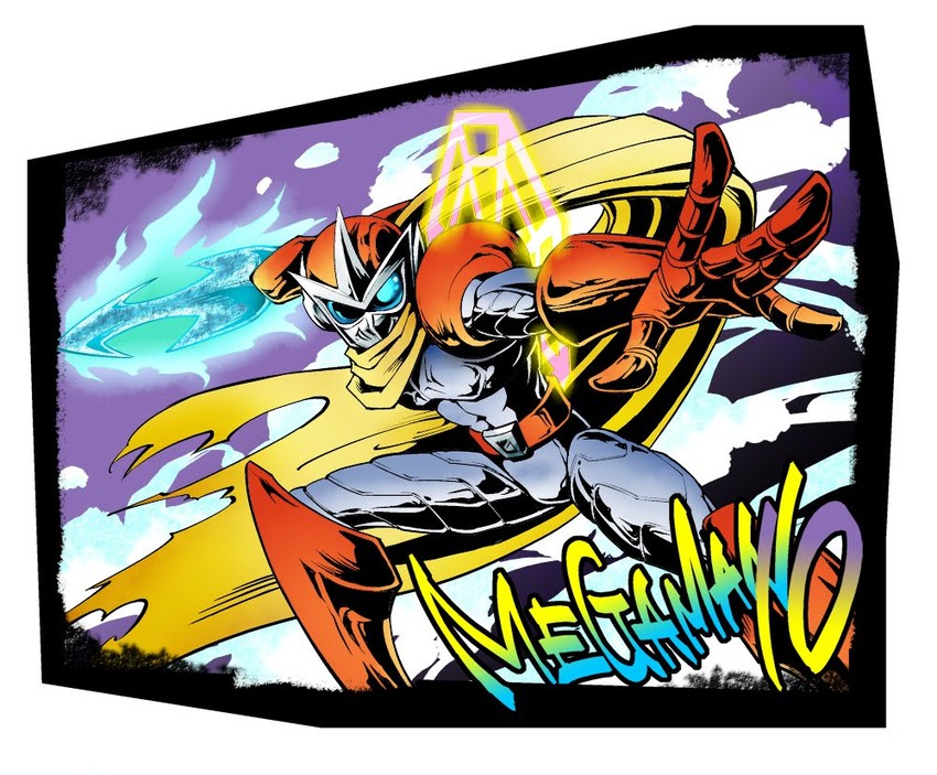 proto man (mega man and 1 more) drawn by b_no_hito