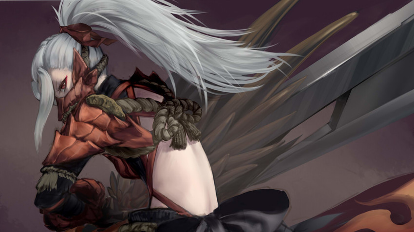 monster hunter (monster hunter and 1 more) drawn by hiko_(hiko224556)