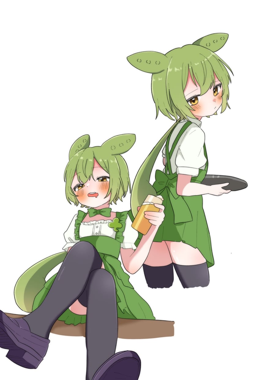 zundamon (voiceroid and 1 more) drawn by haru_maron