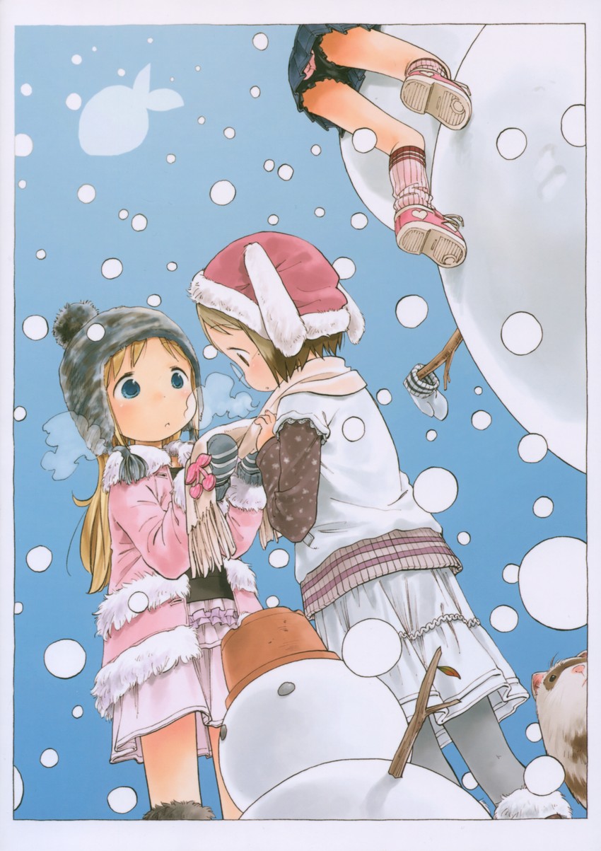 matsuoka miu, ana coppola, sakuragi matsuri, and john (ichigo mashimaro) drawn by barasui