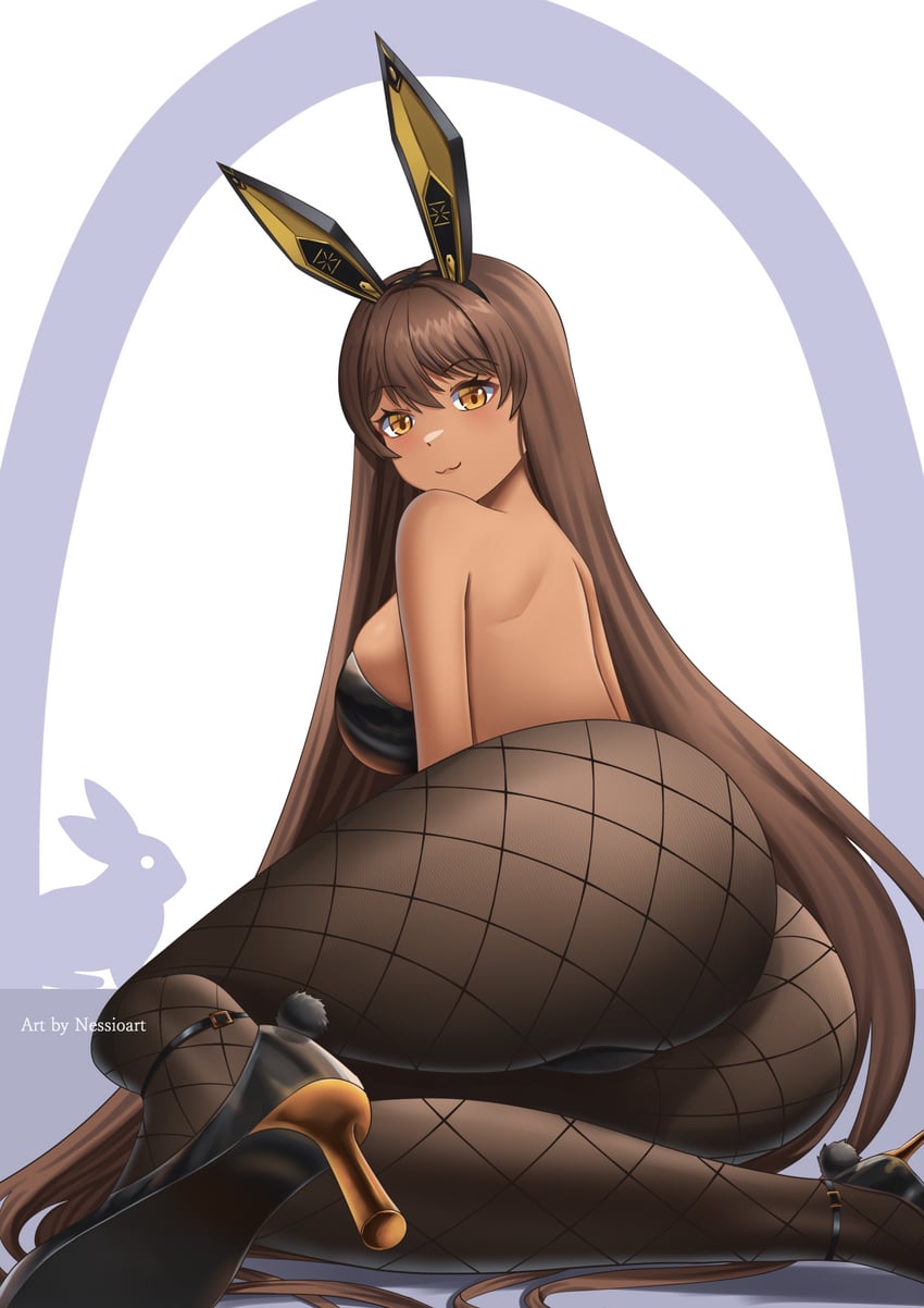 noir (goddess of victory: nikke) drawn by nessio_art