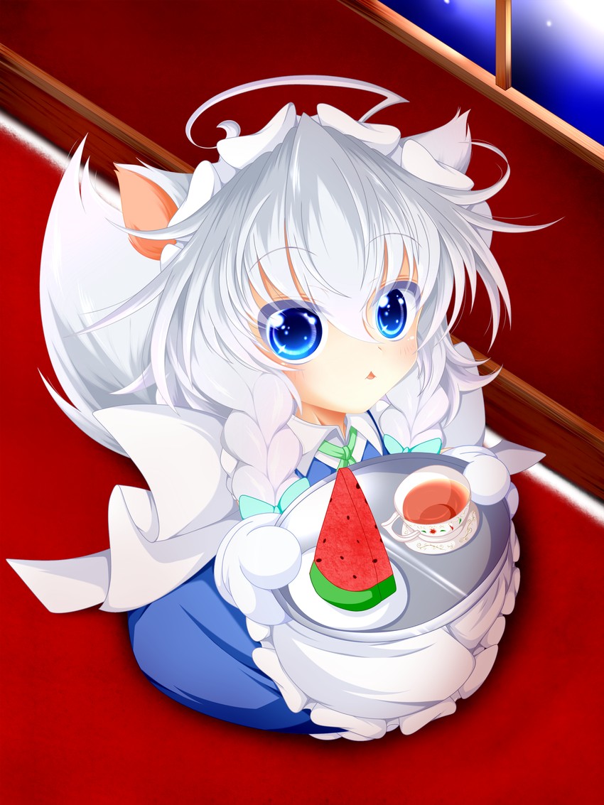 izayoi sakuya and inu sakuya (touhou) drawn by muumuu_(sirufuruteienn)