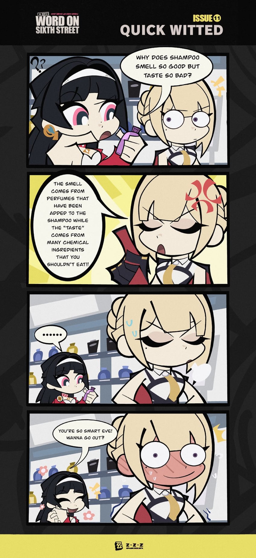 evelyn chevalier and astra yao (zenless zone zero) drawn by tubularparu