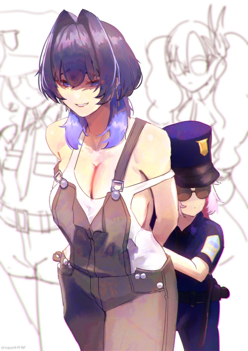 ouro kronii and koseki bijou (hololive and 2 more) drawn by erasorpepero