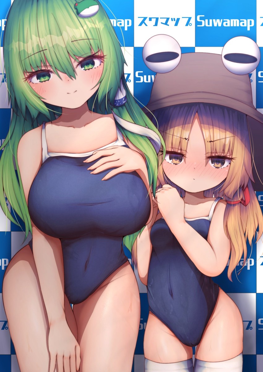kochiya sanae and moriya suwako (touhou) drawn by darumoon