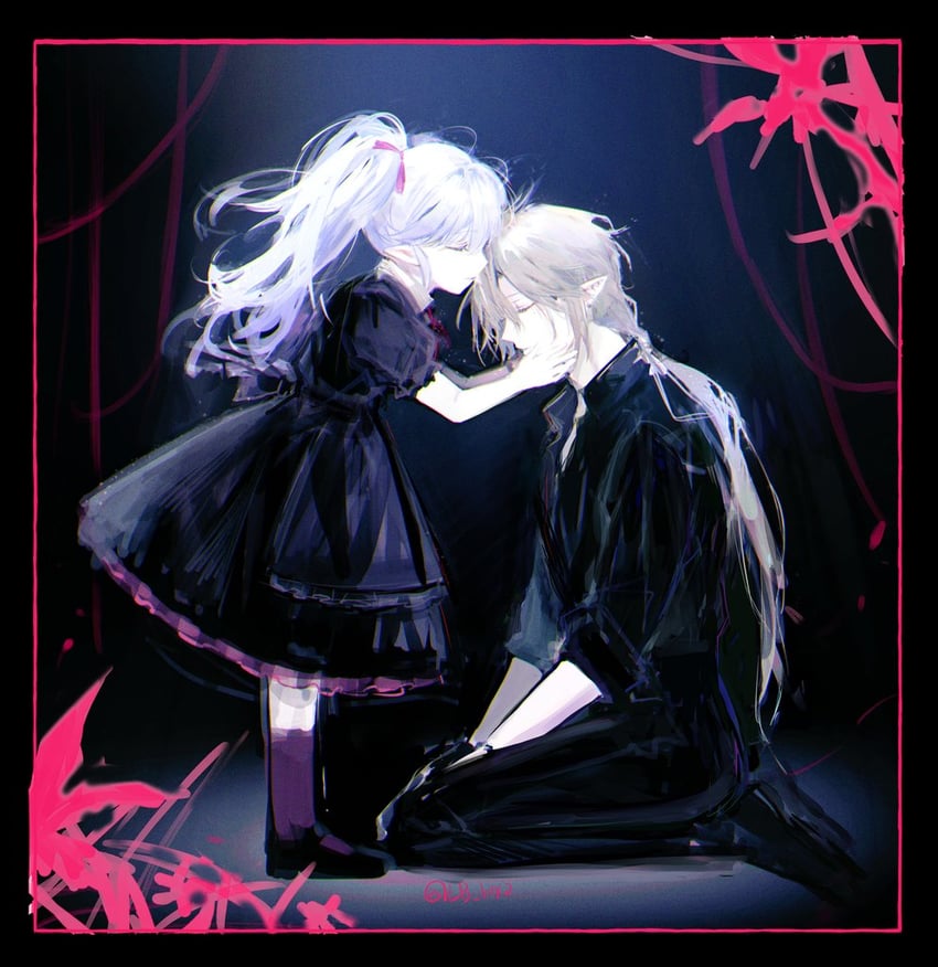 hugo vlad and serena ravenlock (zenless zone zero) drawn by lb_wx2