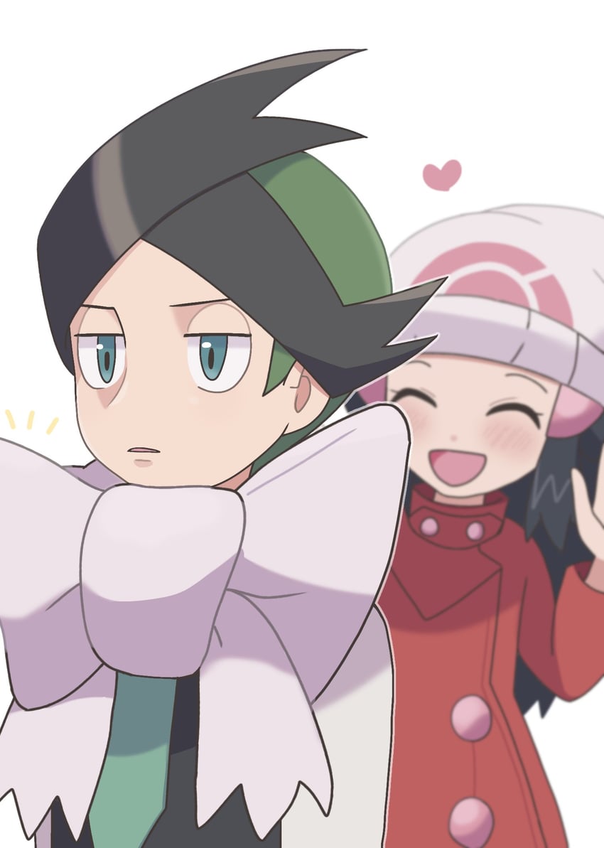 dawn and thorton (pokemon and 2 more) drawn by nakikot_t