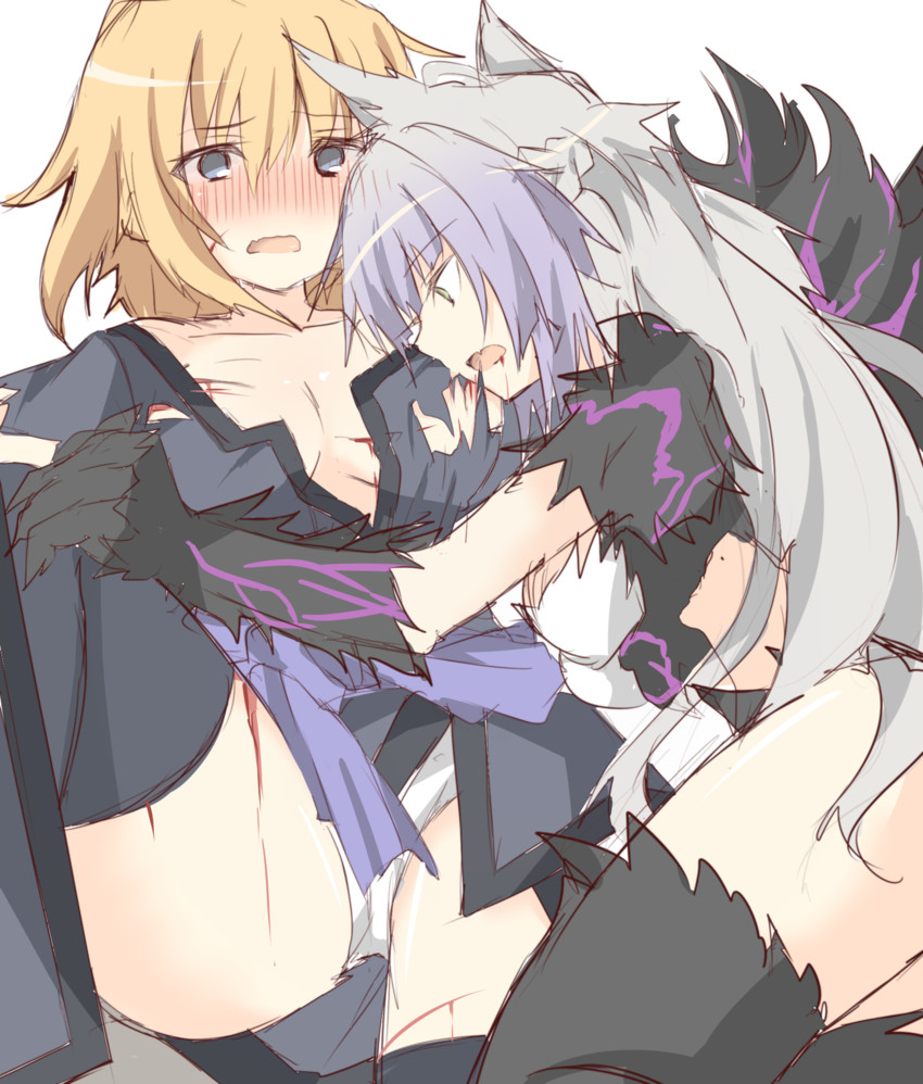 jeanne d'arc, atalanta, and atalanta alter (fate and 1 more) drawn by akafuku_pukoemon