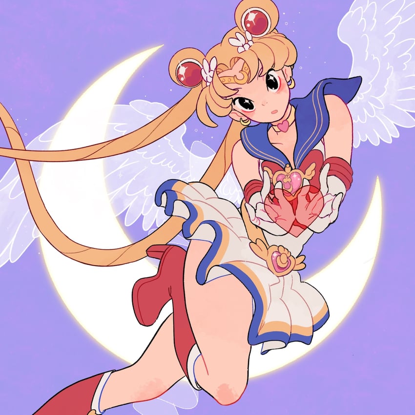 tsukino usagi, sailor moon, and super sailor moon (bishoujo senshi sailor moon and 1 more) drawn by xephia