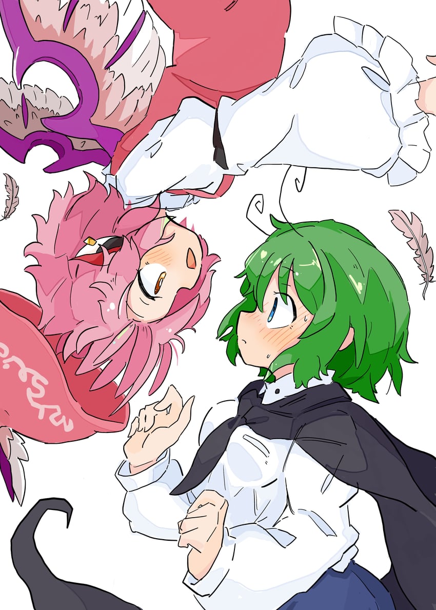 mystia lorelei and wriggle nightbug (touhou) drawn by tatutaniyuuto