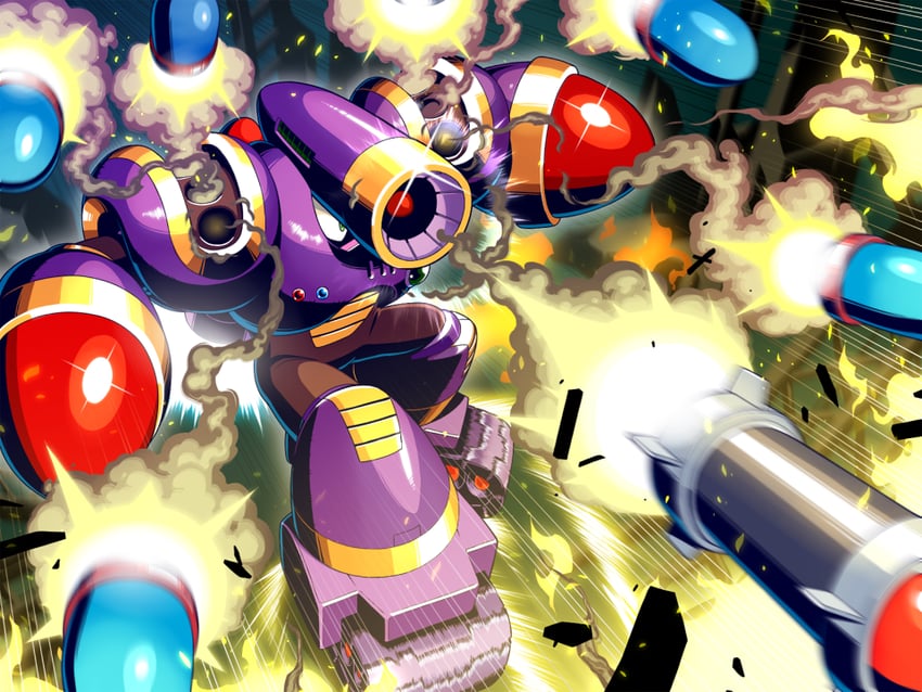 napalm man (mega man and 1 more) drawn by napo