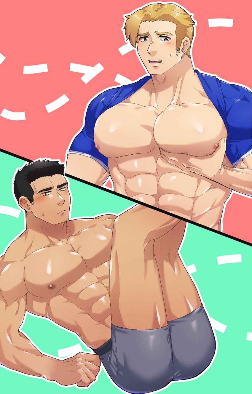 ao isami and lewis smith (yuuki bakuhatsu bang bravern) drawn by hisashira