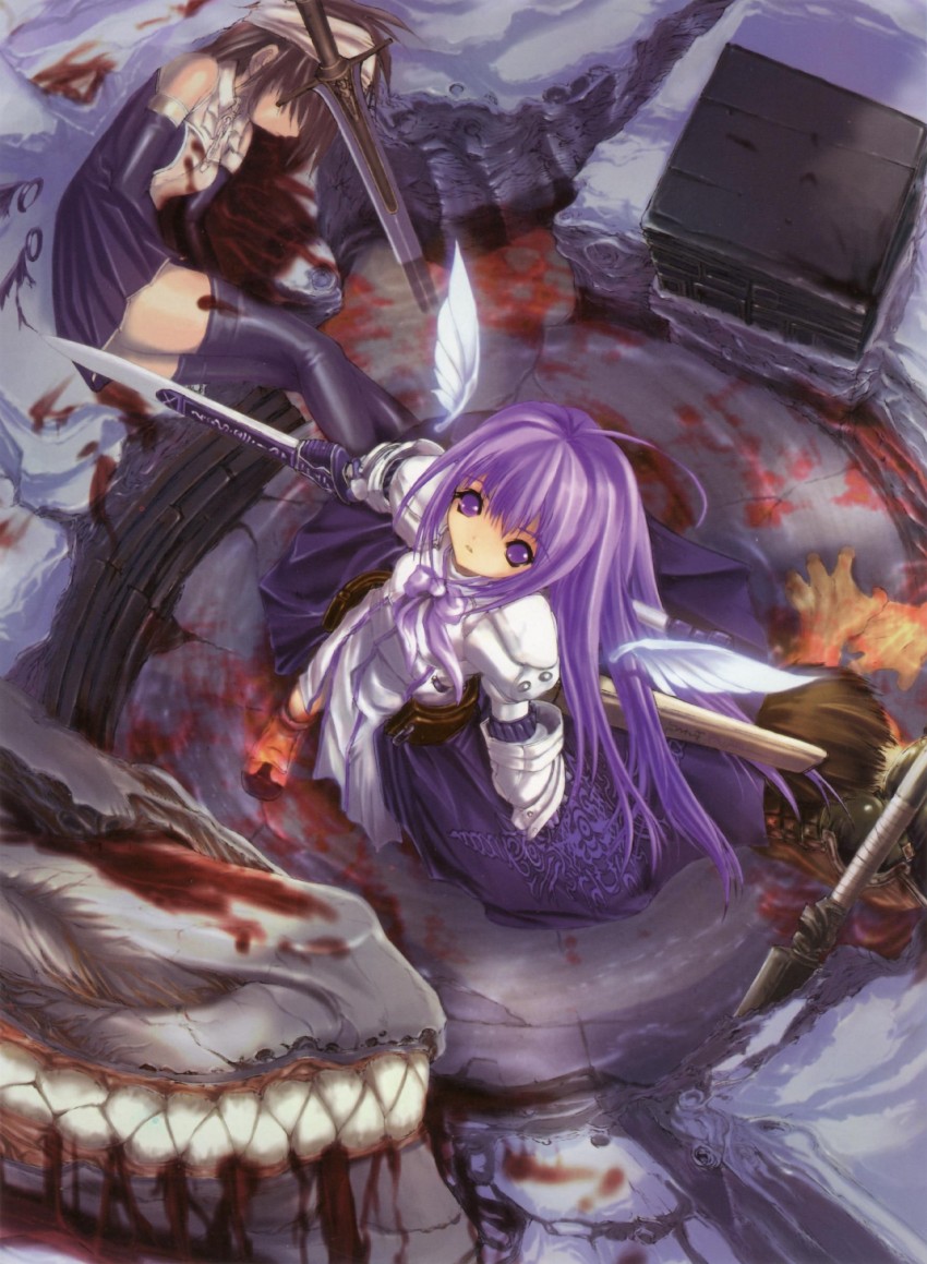 aselia bluespirit and misaki kyouko (eternity sword series and 1 more) drawn by hitomaru