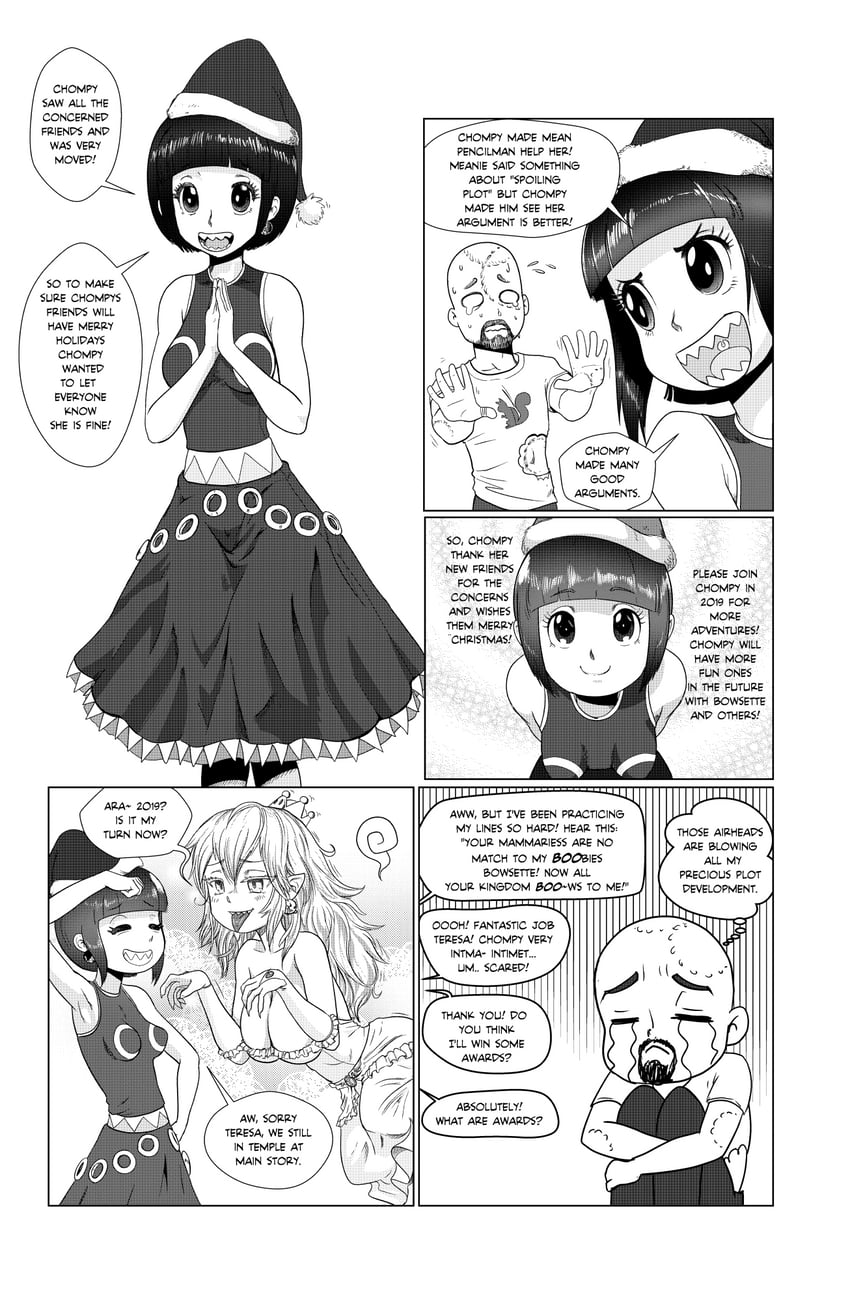 princess king boo and princess chain chomp (mario and 2 more) drawn by tony_kuusisto