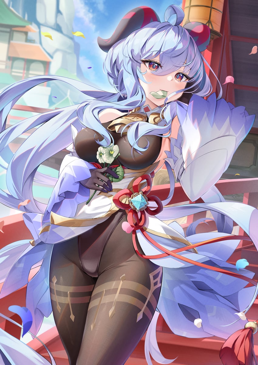 ganyu (genshin impact) drawn by hino_kagutsuki