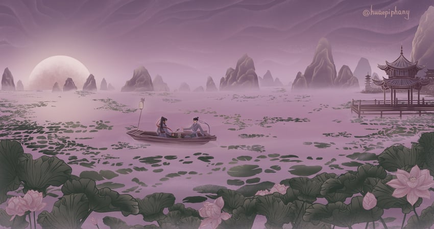 wei wuxian and jiang cheng (modao zushi) drawn by huaepiphany