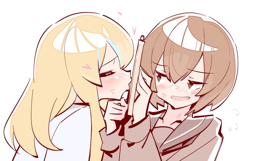 yamanouchi kano and kouzuki mahiru (yoru no kurage wa oyogenai) drawn by zhanzhangzlw