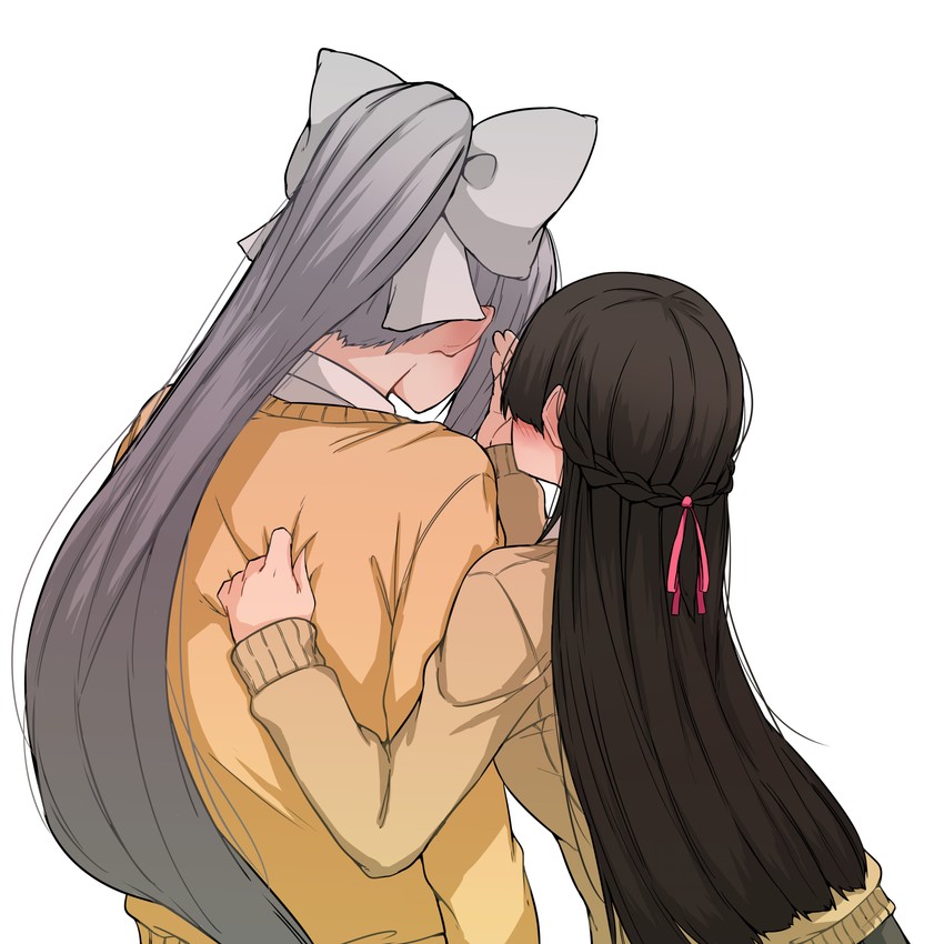 tsukino mito and higuchi kaede (nijisanji) drawn by ryon_1925