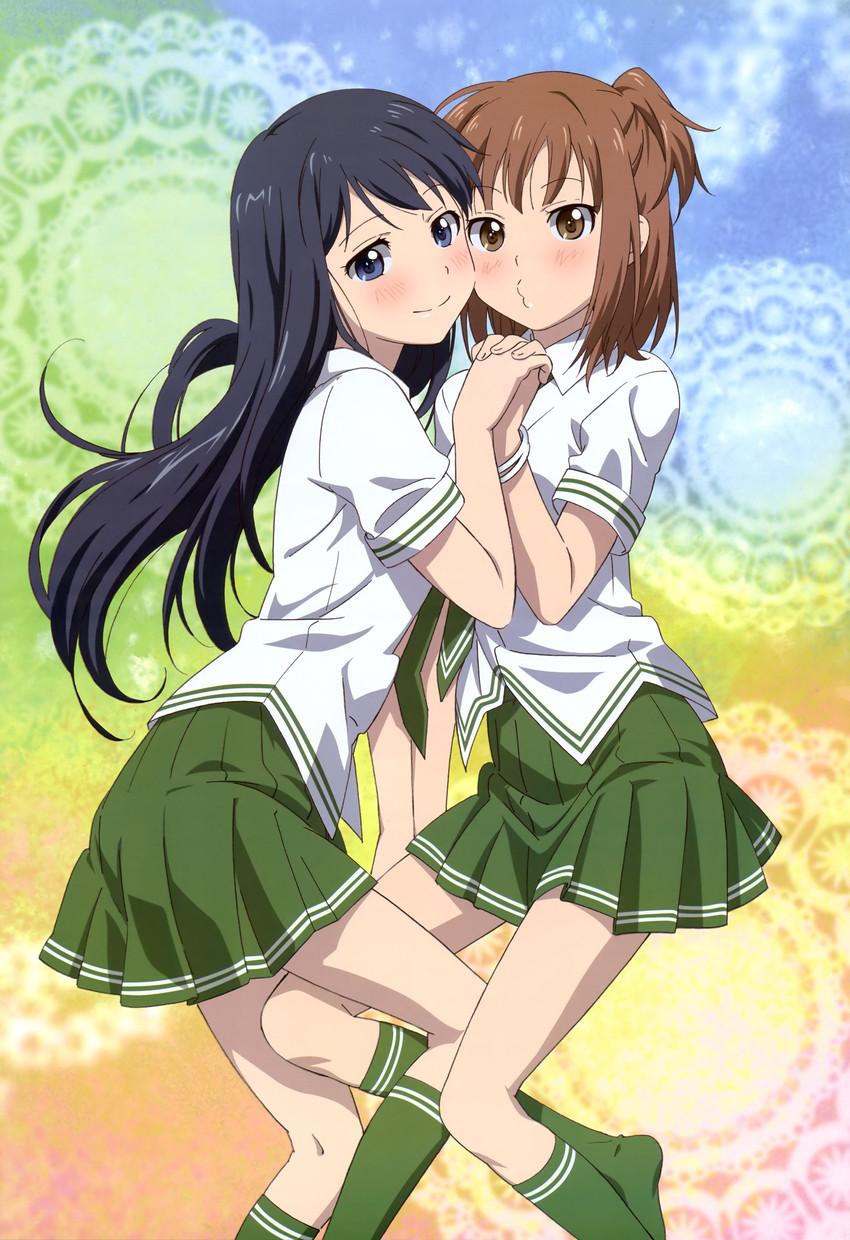 maki natsuo and kurahashi riko (nyantype and 1 more) drawn by ojiri_shin'ya