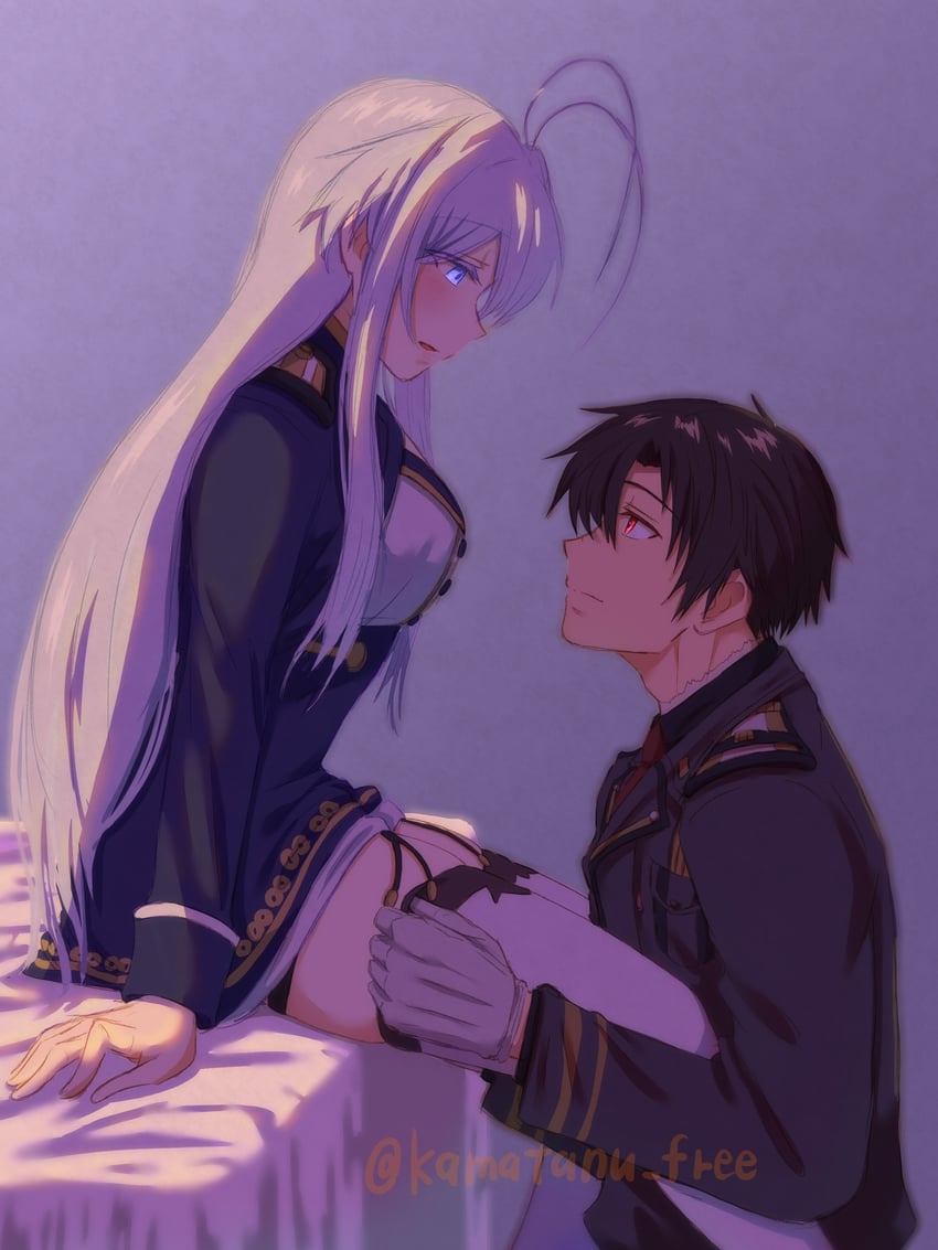 vladilena millize and shinei nouzen (86 -eightysix-) drawn by kamatanu_free