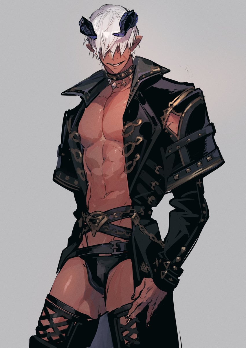 warrior of light (final fantasy and 1 more) drawn by ogata_tomio