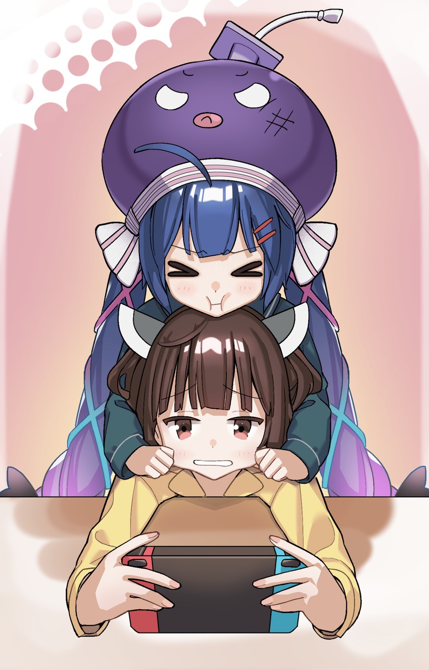 touhoku kiritan and otomachi una (vocaloid and 1 more) drawn by xml