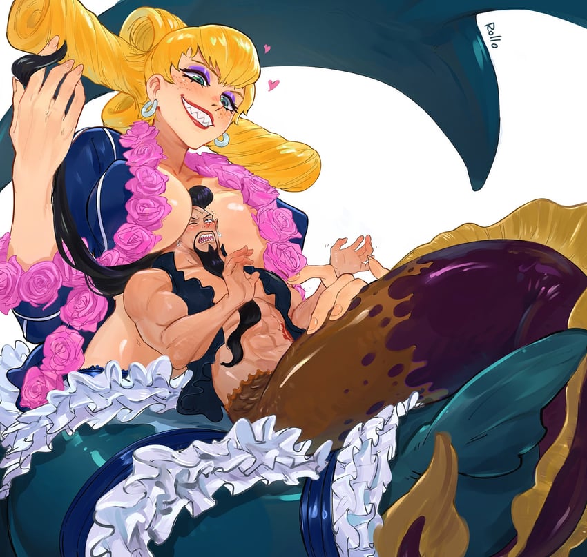 charlotte praline and aladdin (one piece) drawn by rollo_(kuyuen1)