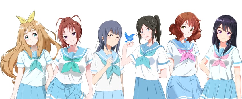 oumae kumiko, kousaka reina, yoroizuka mizore, kasaki nozomi, nakagawa natsuki, and 1 more (hibike! euphonium and 1 more) drawn by nozo133
