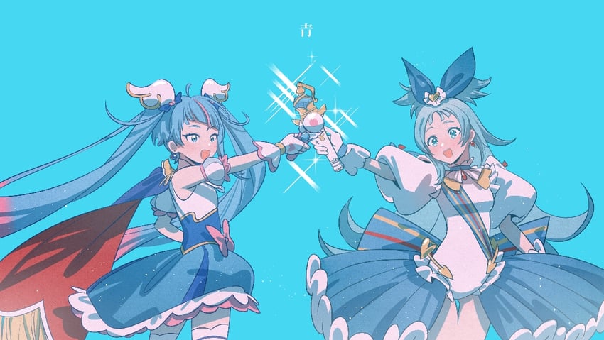 sora harewataru, cure sky, and princess ripple (precure and 2 more) drawn by hello_silly0081
