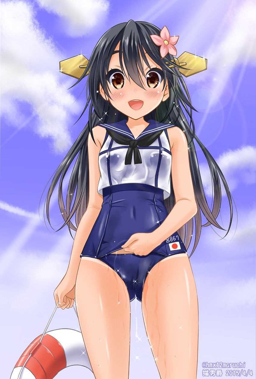 haruna and ro-500 (kantai collection) drawn by neko_danshaku