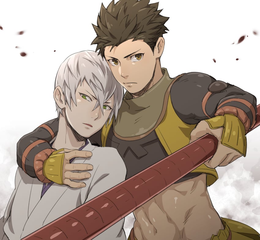 ishida mitsunari and tokugawa ieyasu (sengoku basara) drawn by jigoku_meguri