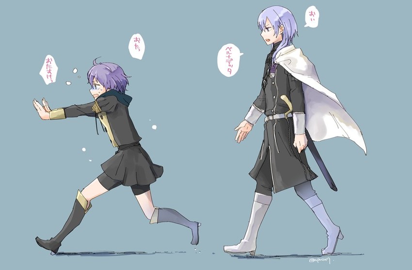 bernadetta von varley and yuri leclerc (fire emblem and 1 more) drawn by robaco