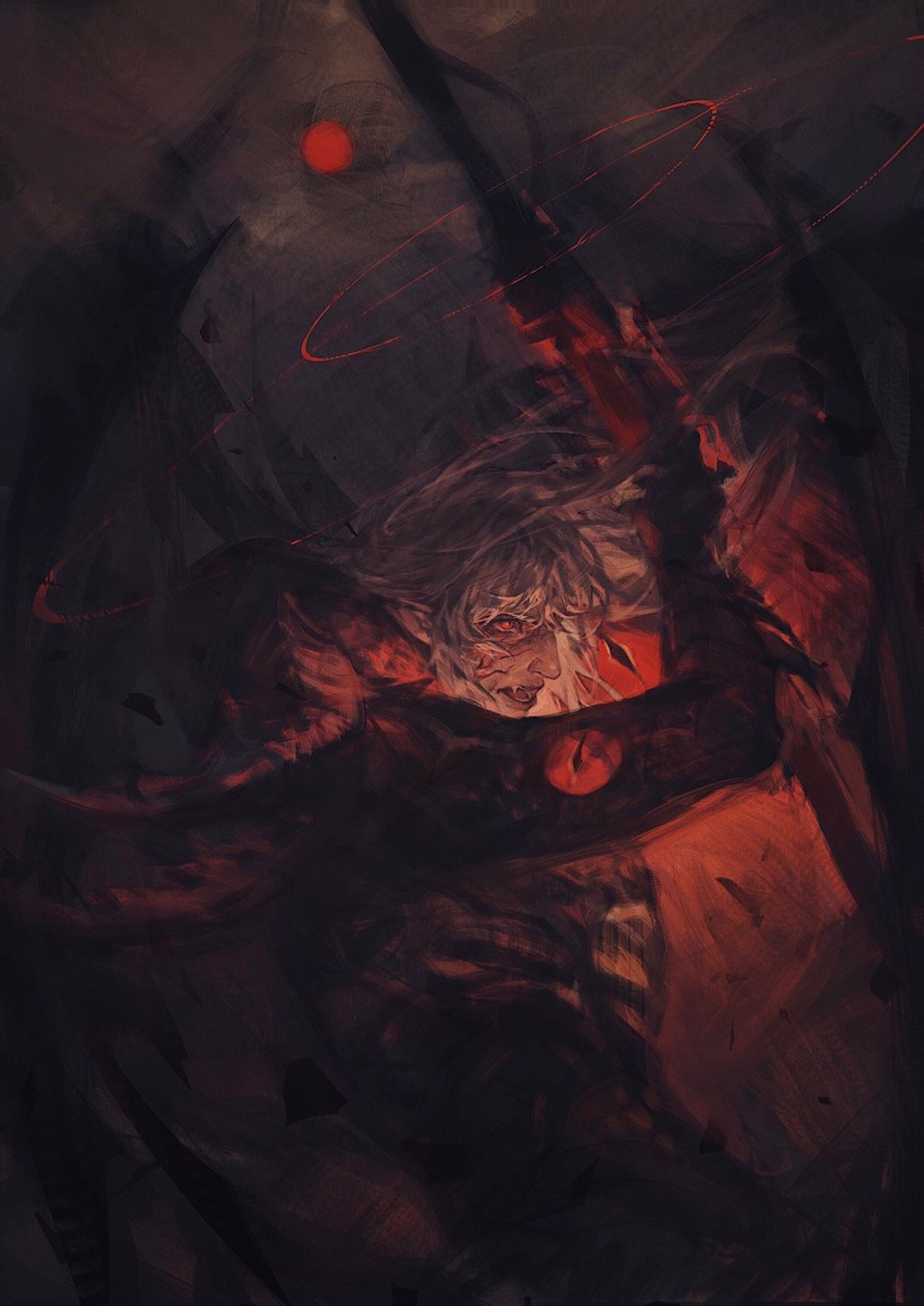 estinien varlineau (final fantasy and 1 more) drawn by sukly