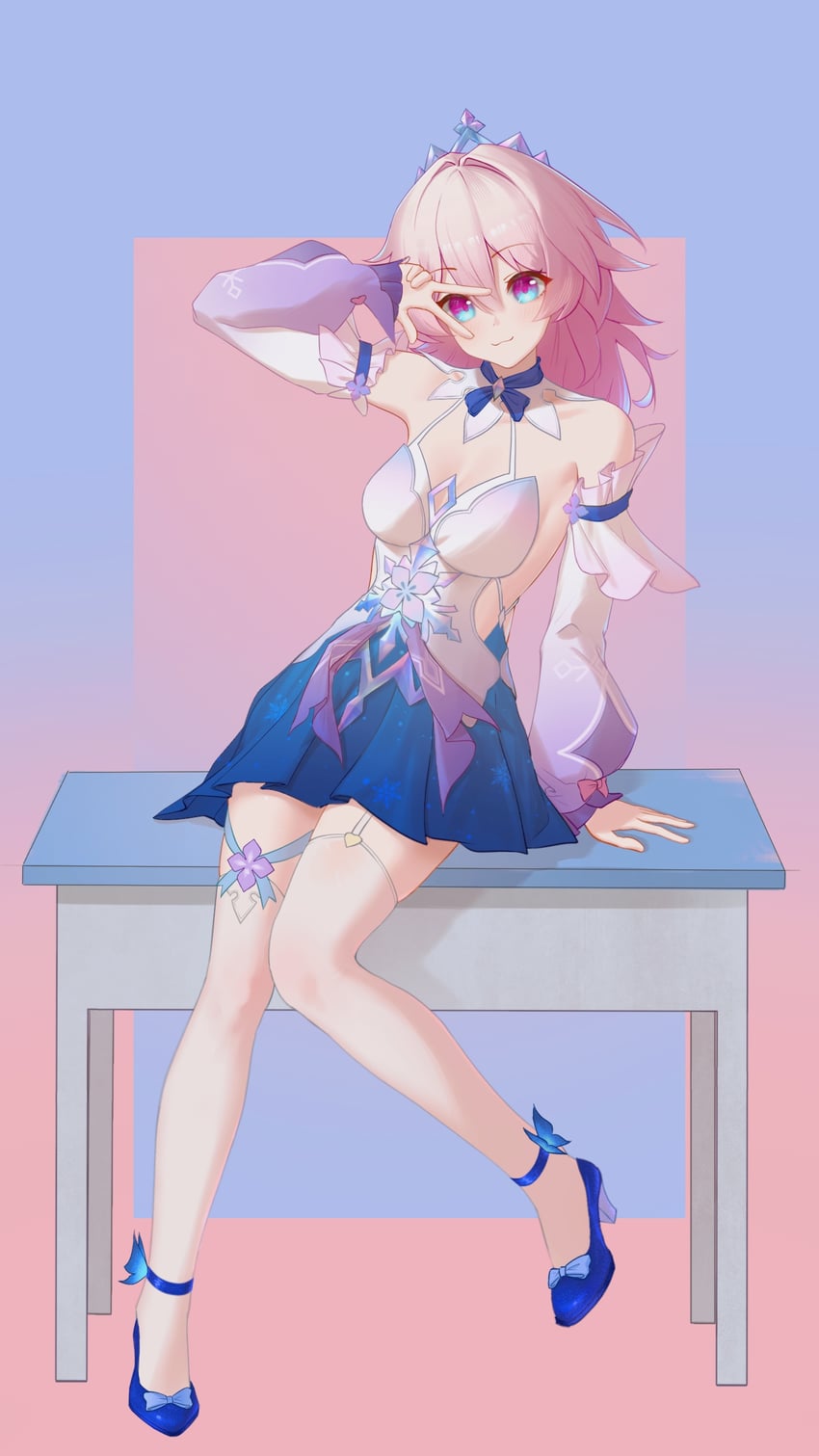 march 7th (honkai and 1 more) drawn by chijiu_jo