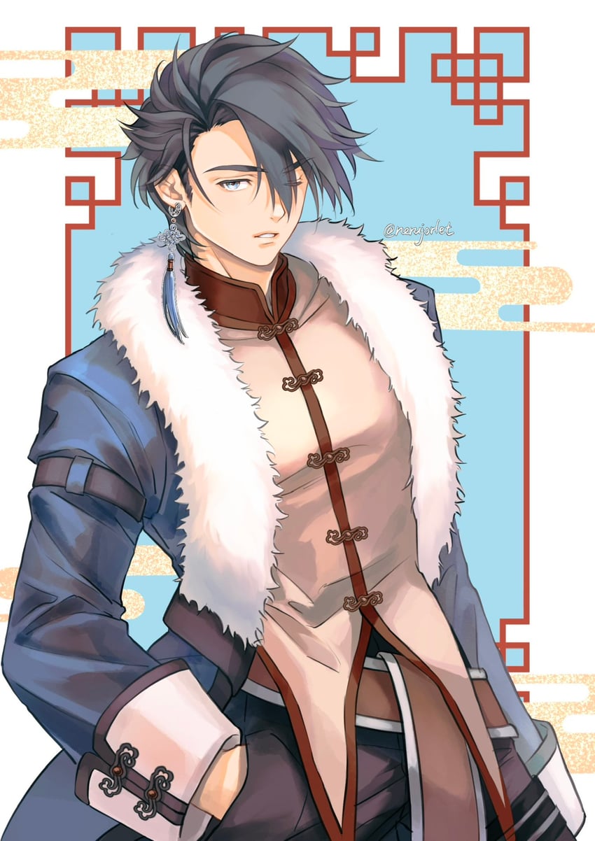 van arkride (eiyuu densetsu and 2 more) drawn by nerujorlet