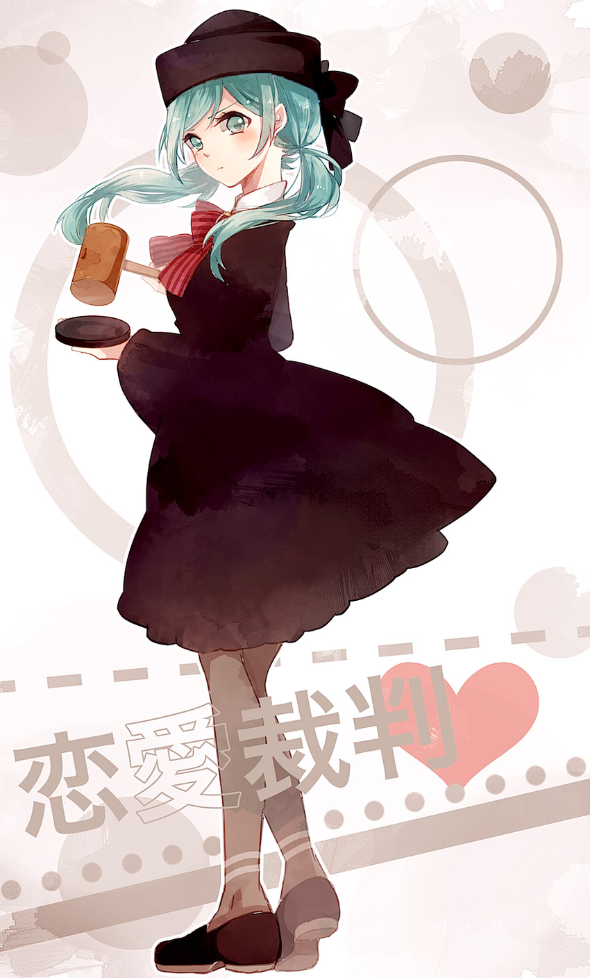 hatsune miku (vocaloid and 1 more) drawn by hozumi_rino