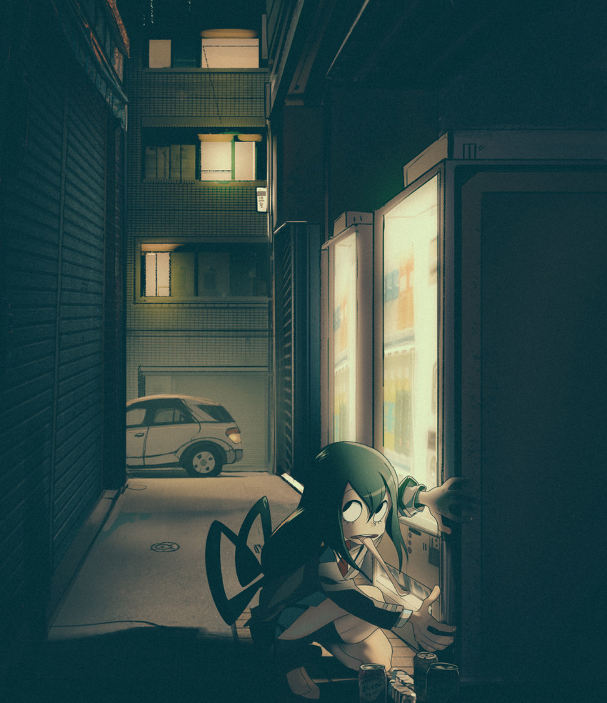 asui tsuyu (boku no hero academia) drawn by phil_dragash