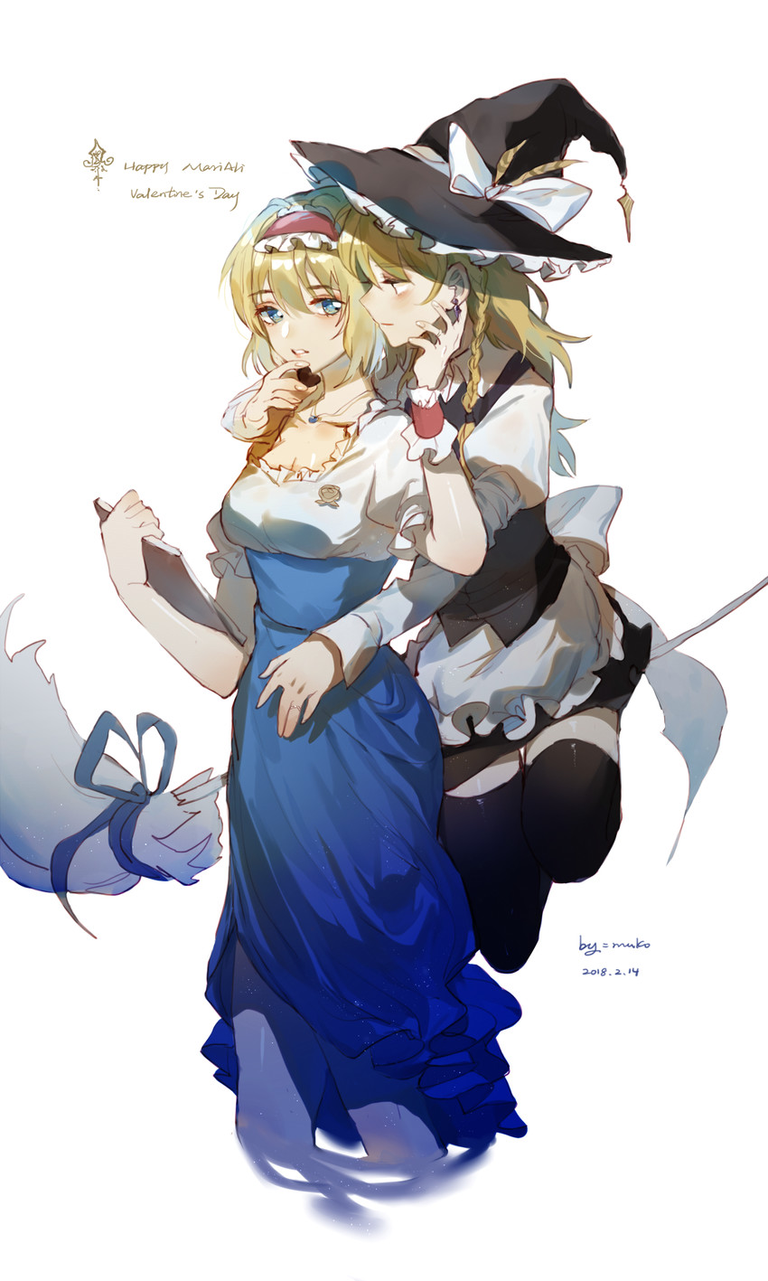 kirisame marisa and alice margatroid (touhou) drawn by meng_ziya