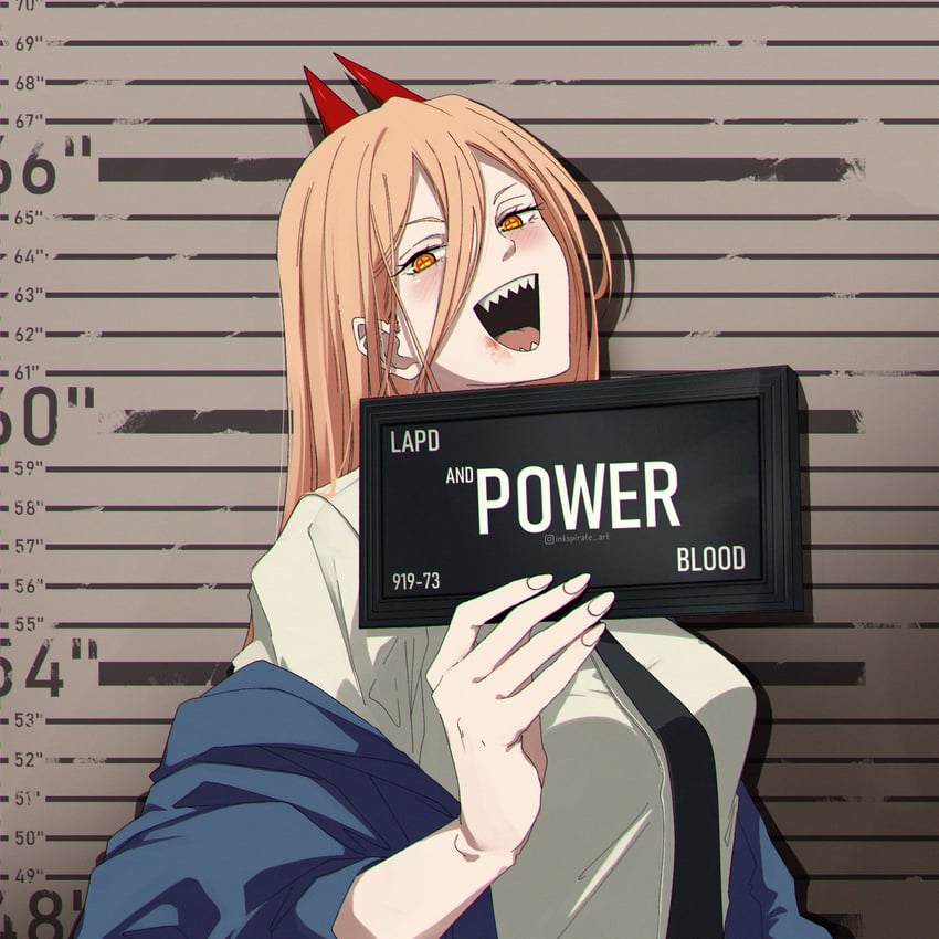 power (chainsaw man and 1 more) drawn by inkspirate