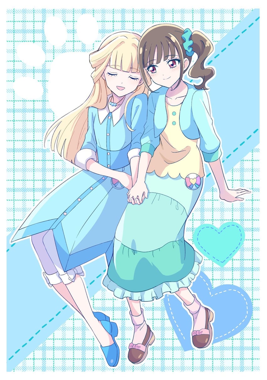 nekoyashiki yuki and nekoyashiki mayu (precure and 1 more) drawn by unioc0wa