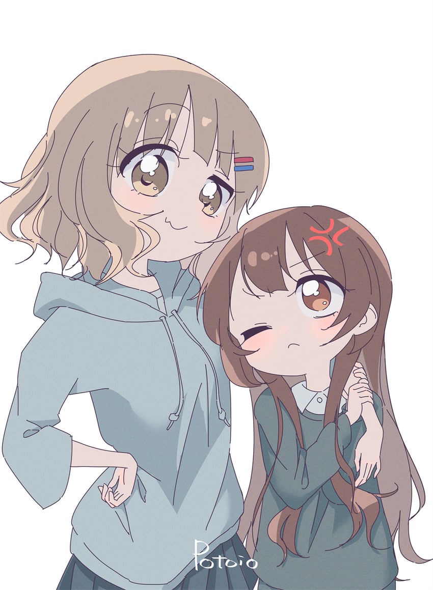 oomuro sakurako and oomuro hanako (yuruyuri and 1 more) drawn by potoio