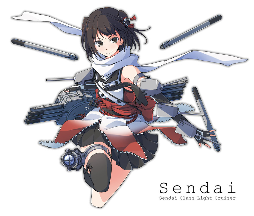 sendai and sendai kai ni (kantai collection) drawn by baseu