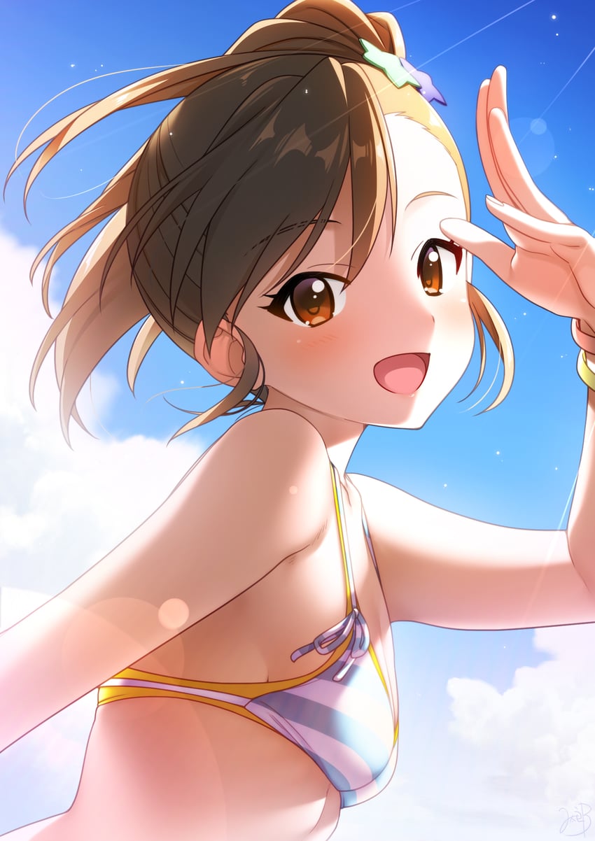 futami mami (idolmaster and 1 more) drawn by mikapoe