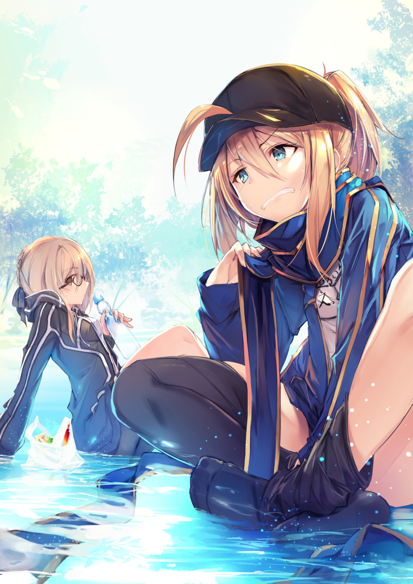 artoria pendragon, mysterious heroine x alter, and mysterious heroine x (fate and 1 more) drawn by fal_maro