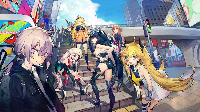 springfield, m200, aa-12, s.a.t.8, architect, and 3 more (girls' frontline and 2 more) drawn by oop
