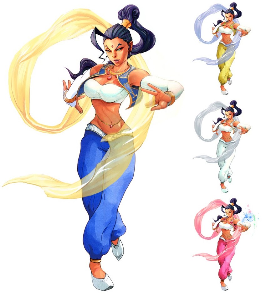 rose and pullum purna (street fighter and 2 more) drawn by kaiwai