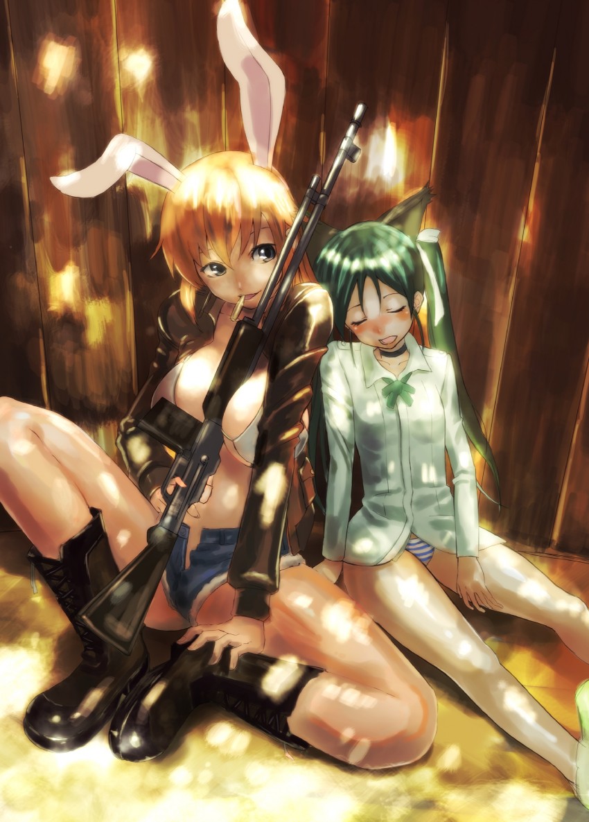 charlotte e. yeager and francesca lucchini (world witches series and 1 more) drawn by hei_(heiyohei)