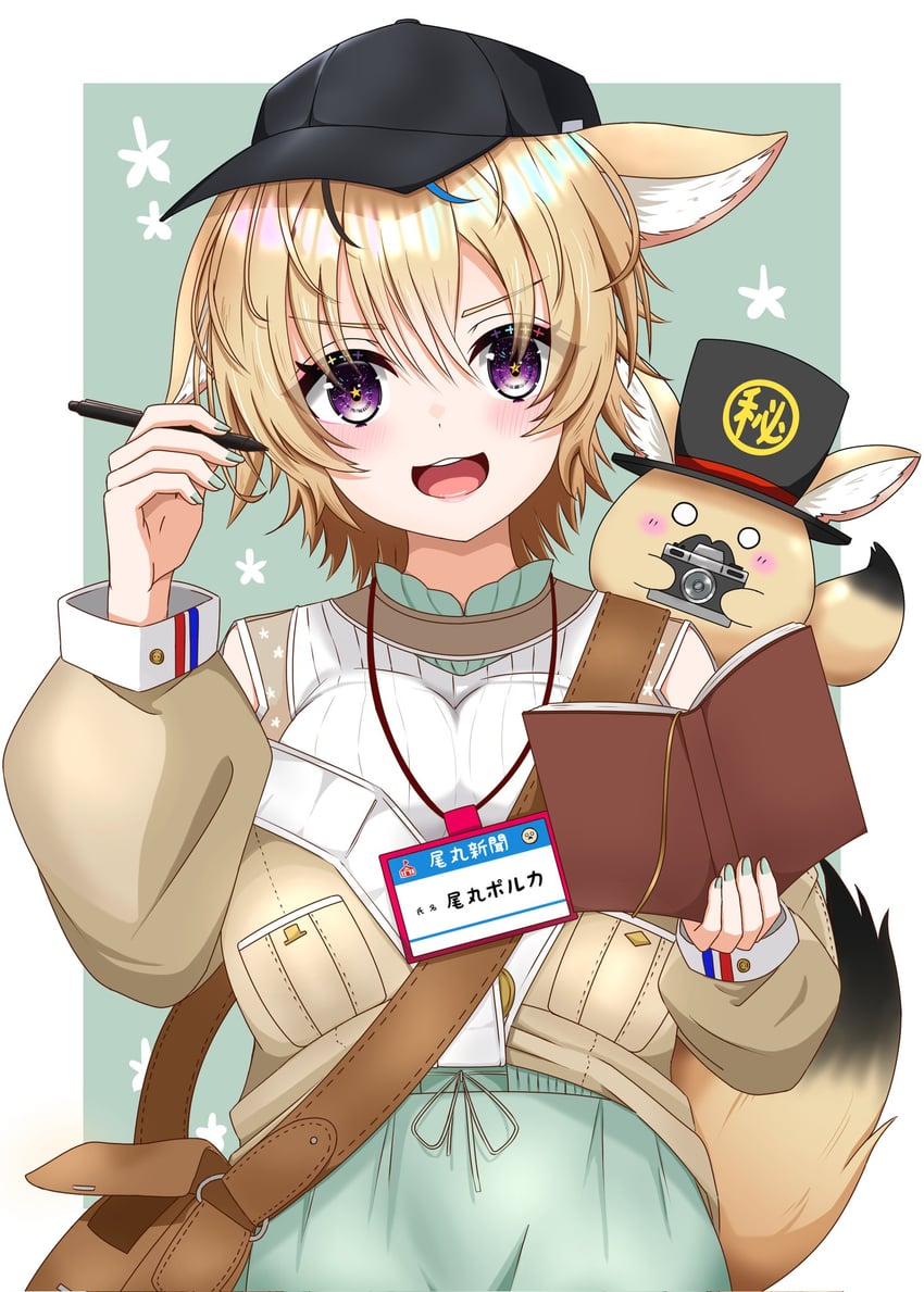 omaru polka and zain (hololive and 1 more) drawn by kanzakiira0430