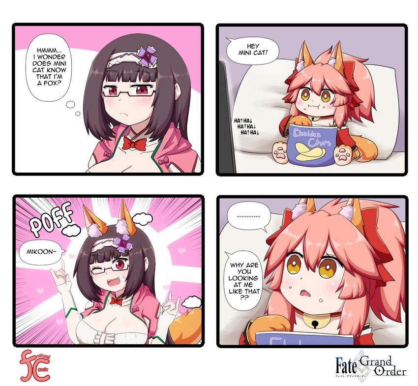 tamamo, tamamo cat, and osakabehime (fate and 1 more) drawn by keita_naruzawa