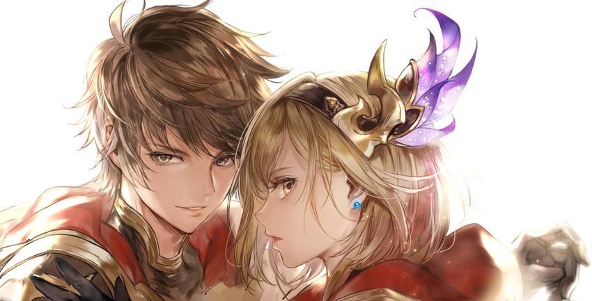 djeeta, gran, and conqueror of the eternals (granblue fantasy) drawn by adoniszaf